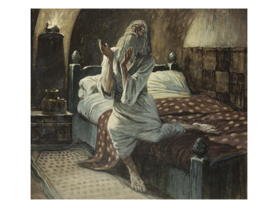 David Praying in the Night by James Tissot